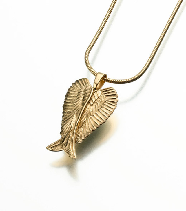 Wing Necklace Guardian Angel Necklace Gold Wings Angel Wing Kendall a Set  of 14k Gold Plated Wings on a 14k Gold Filled Chain - Etsy