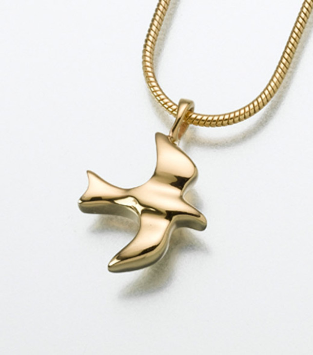 14kt Gold Dove Cremation Jewelry