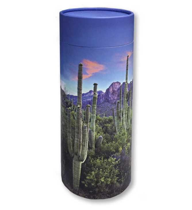 Saguaro Trail Eco Friendly Cremation Urn Scattering Tube in 2 Sizes