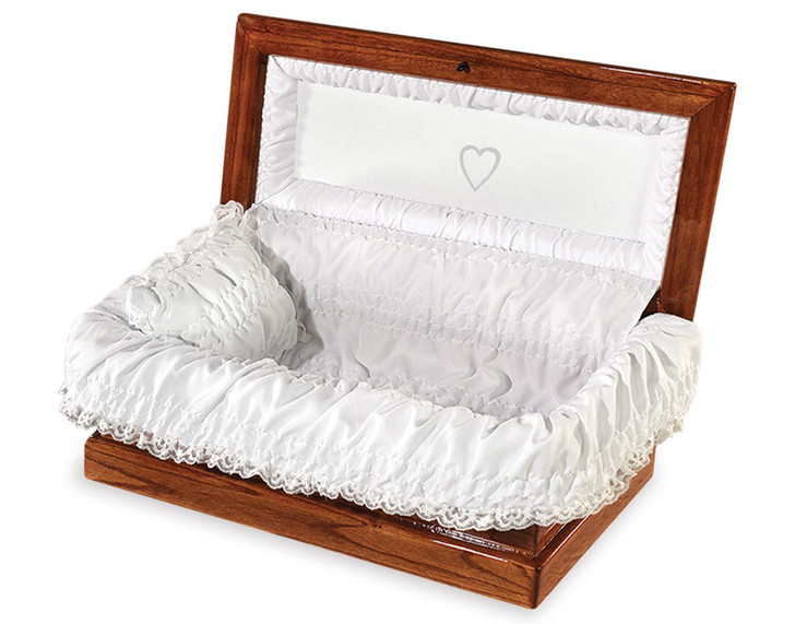 24" Small TLC Hardwood Pet Casket