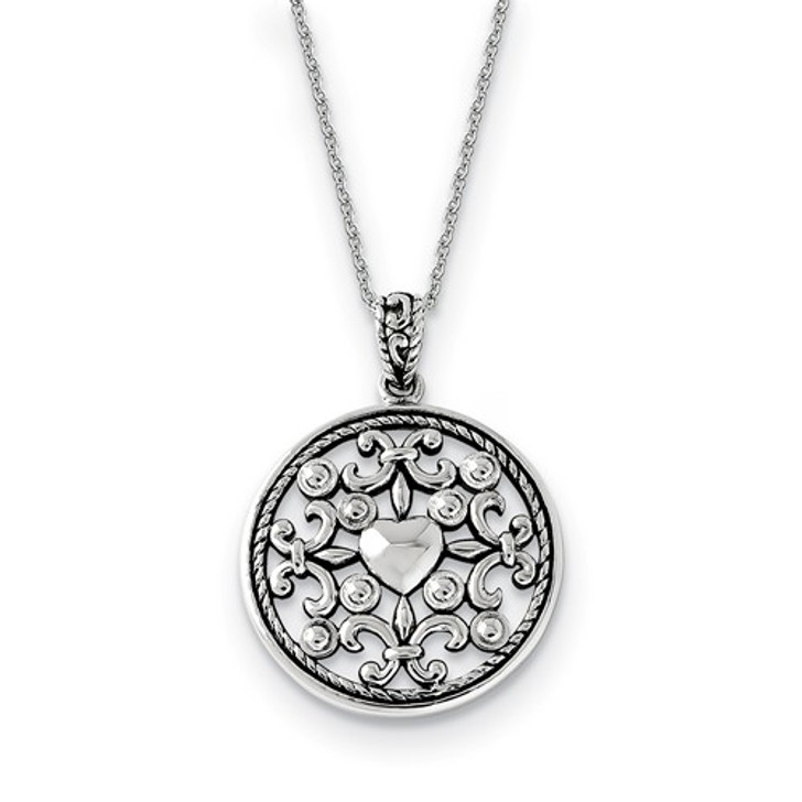 A Friend for All Seasons Sterling Silver Memorial Jewelry Pendant