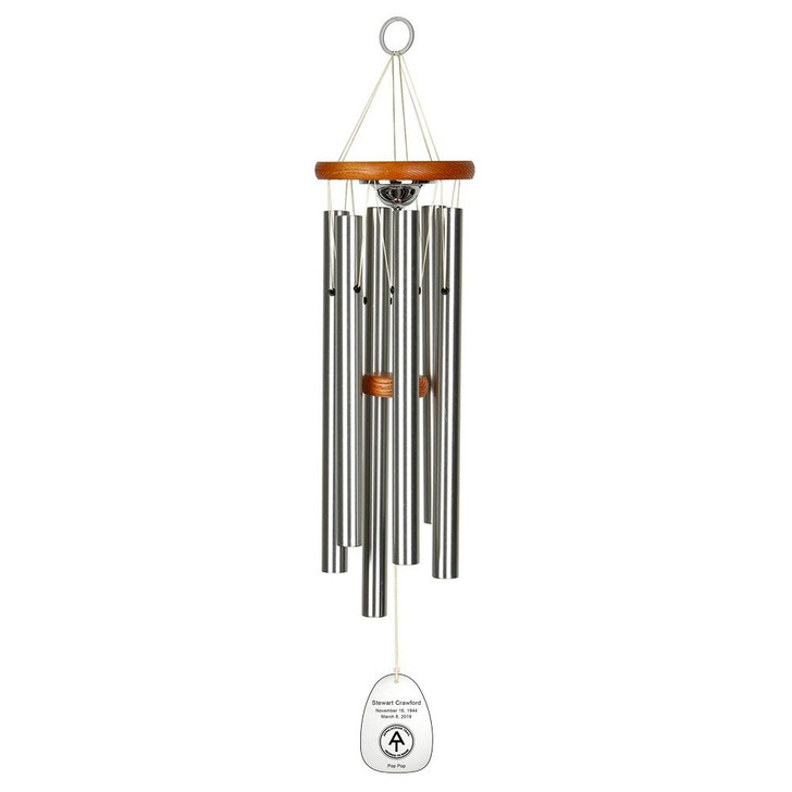 Appalachian Trail Memorial Wind Chime Cremation Urn with Engraving - Amazing Grace