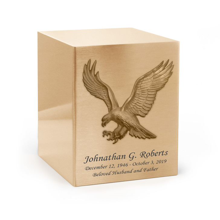 American Eagle Bronze Cremation Urn