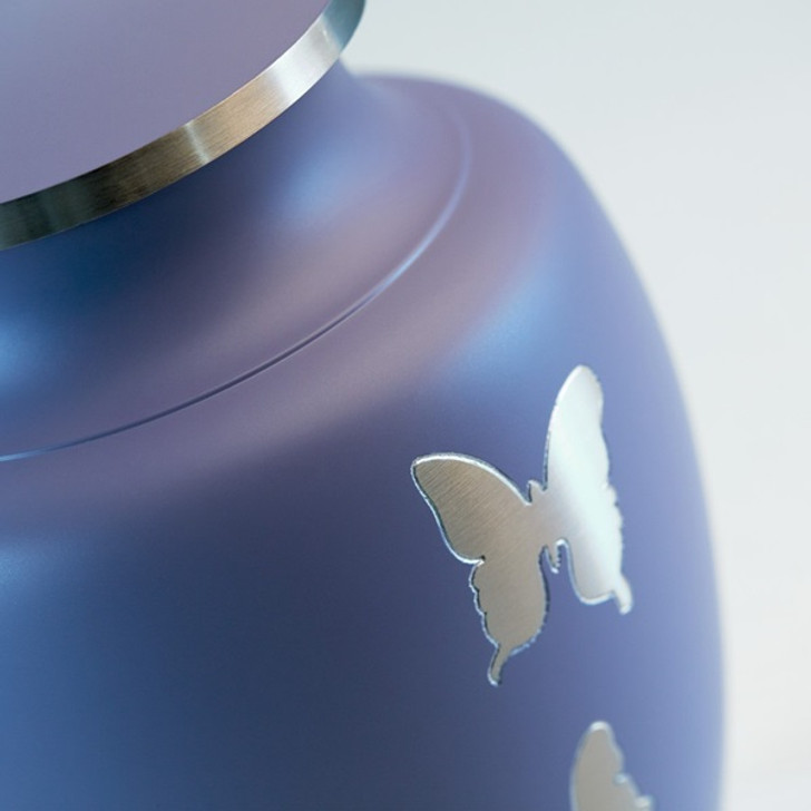 Aria Butterfly Brass Cremation Urn