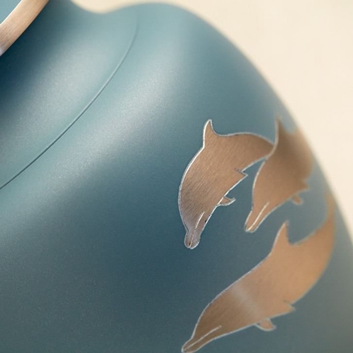 Aria Dolphin Brass Cremation Urn