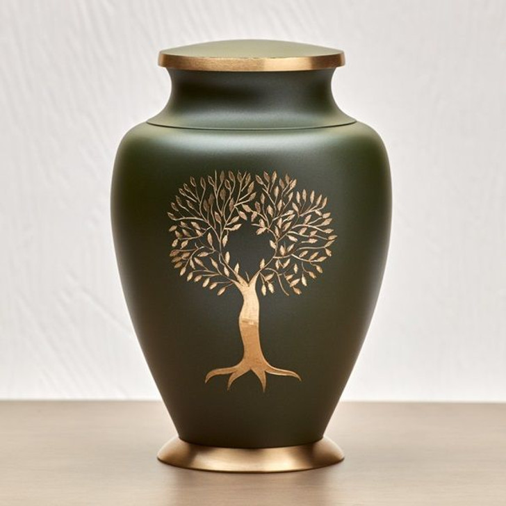 Aria Tree of Life Brass Cremation Urn