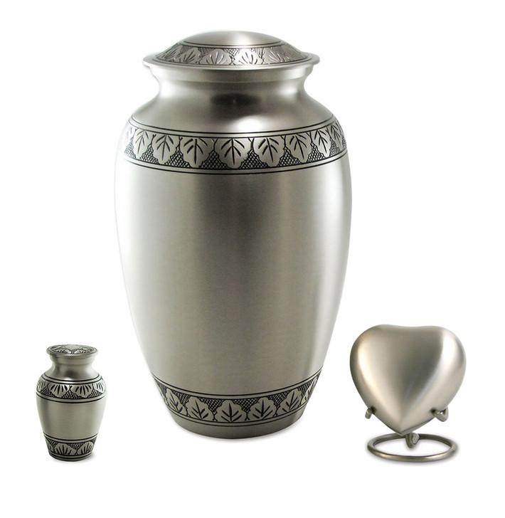 Athena Pewter Brass Cremation Urn - Engravable