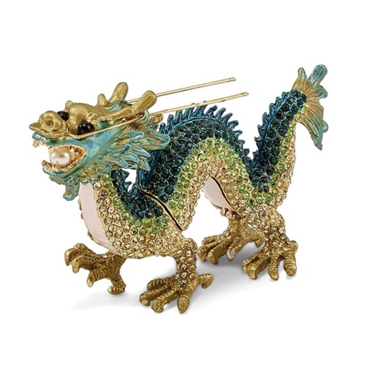 Bejeweled Chi Dragon Keepsake Box