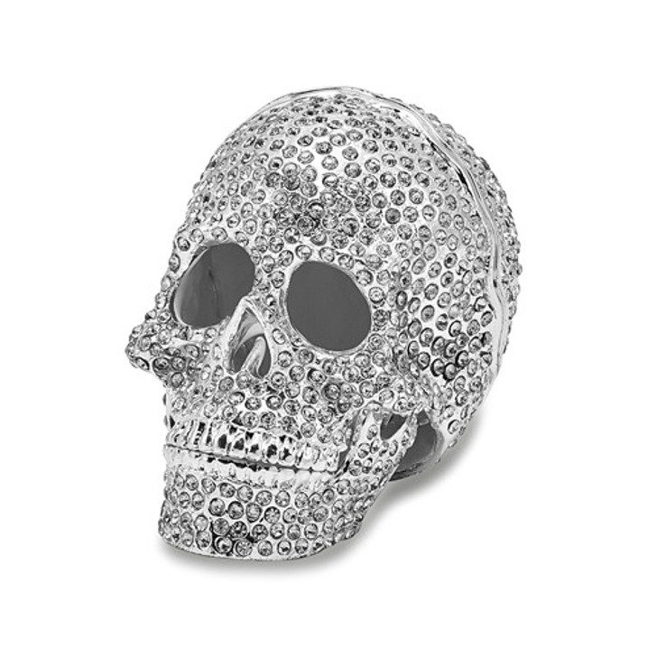 Bejeweled Crystal Skull Keepsake Box