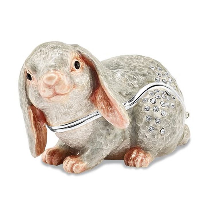 Bejeweled Floppy Earred Bunny Keepsake Box