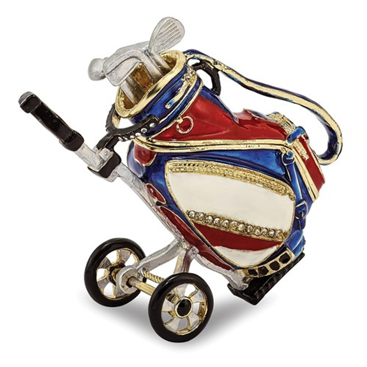 Bejeweled Golf Bag Keepsake Box