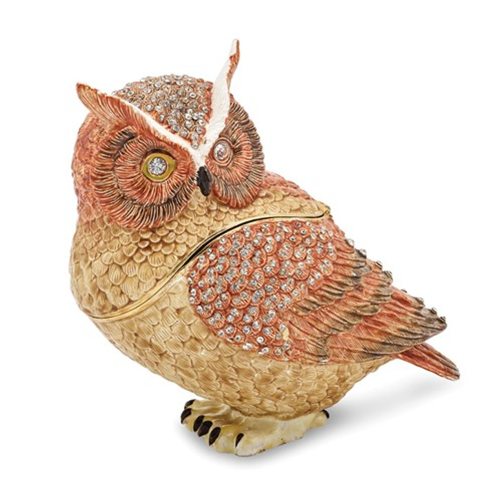 Bejeweled Large Wise Owl Keepsake Box