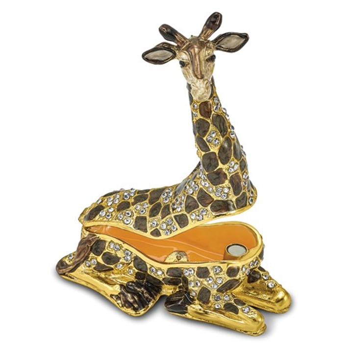 Bejeweled Lazy Giraffe Keepsake Box