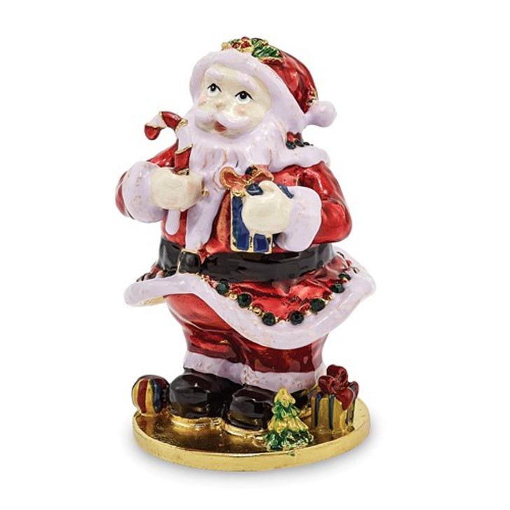 Bejeweled Santa Claus Keepsake Box