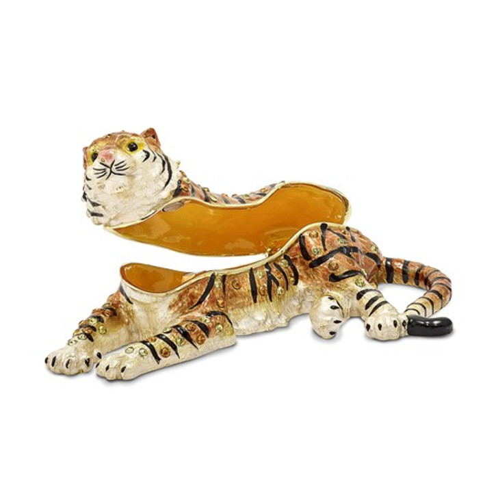 Bejeweled Tiger Keepsake Box