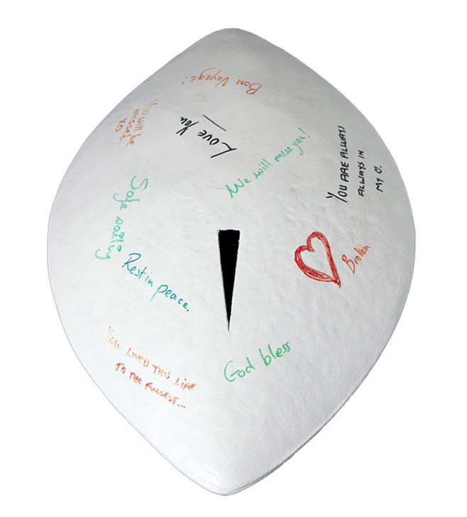 Biodegradable Memento Cremation Urn - White