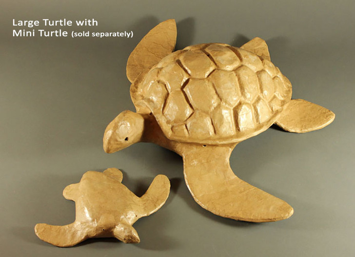 Biodegradable Natural Paper Large Turtle Cremation Urn