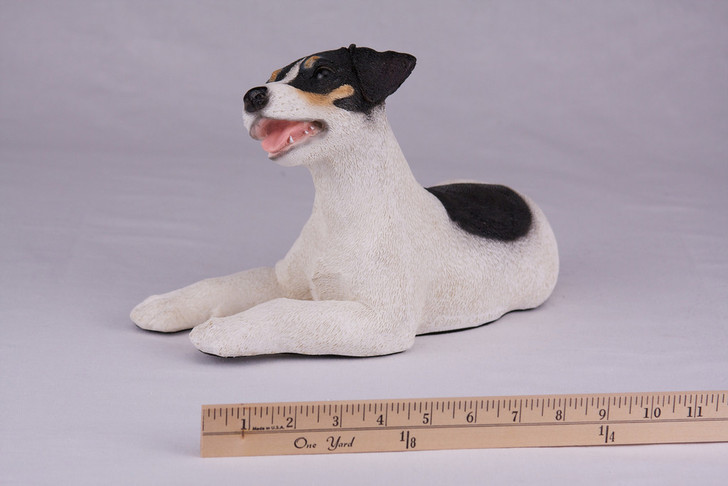 Black Brown White Jack Russell Hollow Figurine Dog Urn - 2752