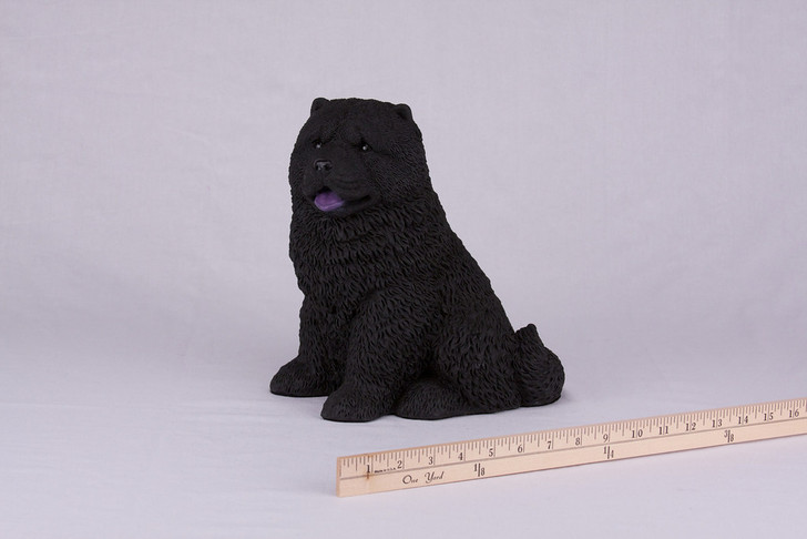 Black Chow Hollow Figurine Dog Urn - 2729