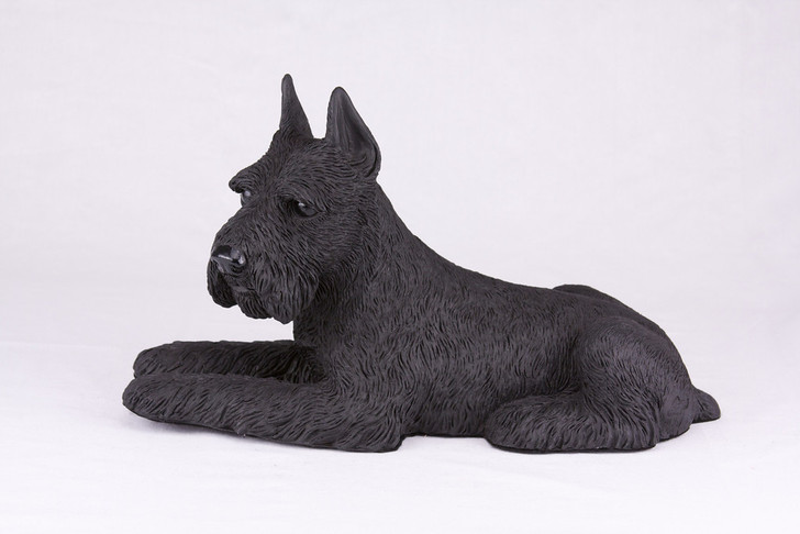 Black Schnauzer Hollow Figurine Pet Cremation Urn - 2774