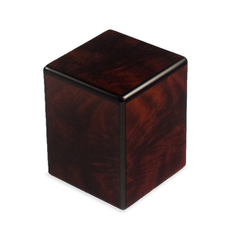 Bordeaux Mahogany Finish Small Cremation Urn