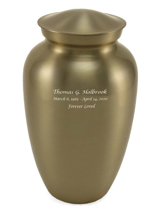 Bronze Classic Gloss Adult Cremation Urn