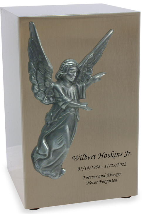 Angel In Flight Pewter Finish Beaumont Cremation Urn