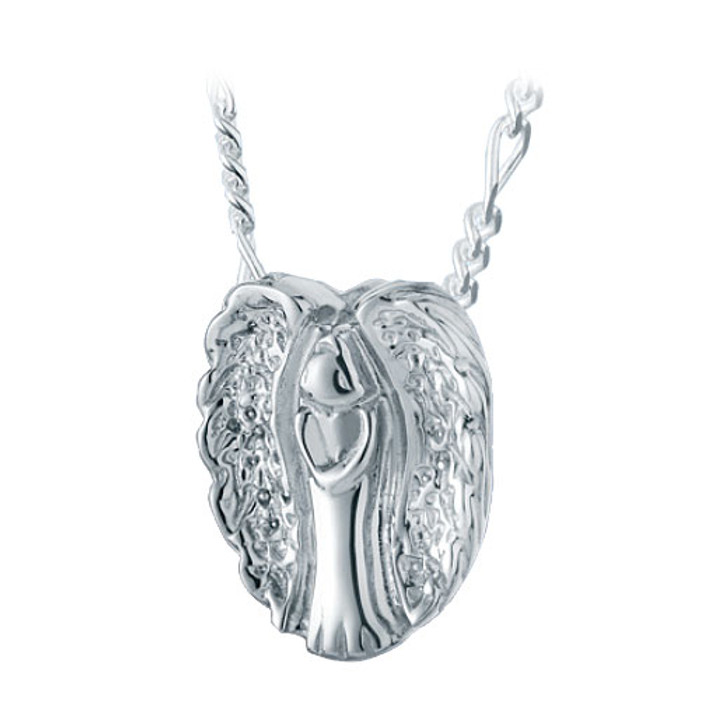 Angel Slider Sterling Silver Cremation Jewelry Pendant Necklace