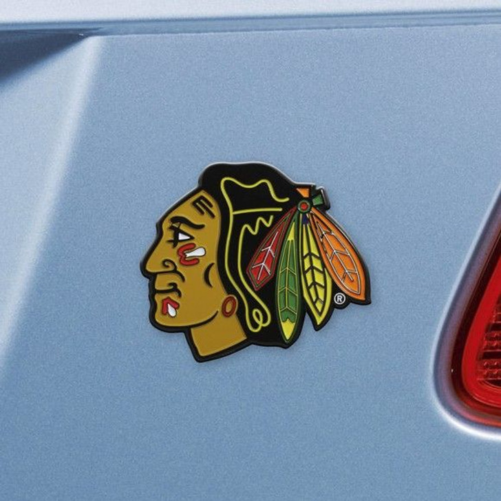 Chicago Blackhawks Aluminum Embossed Hockey Logo Emblem