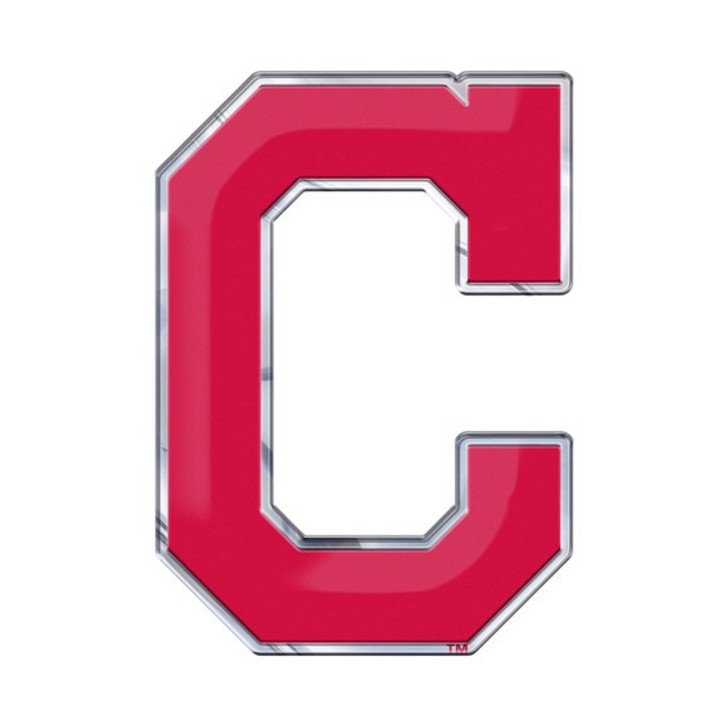 Cleveland Indians Aluminum Embossed Baseball Logo Emblem