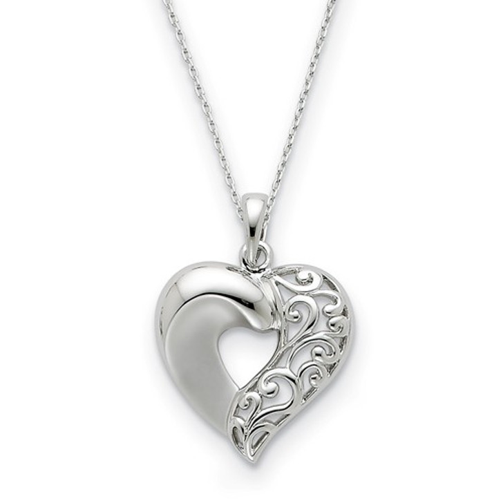 Close To My Heart Sterling Silver Memorial Jewelry Pendant