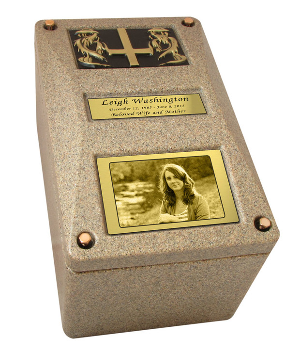 Constellation Urn Burial Vault with Photo Option - 5 Color Choices