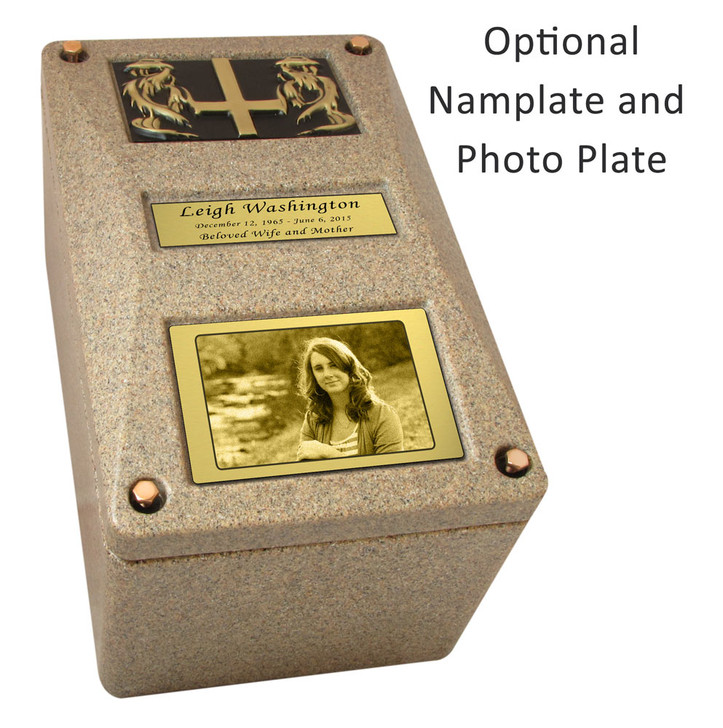 Constellation Urn Burial Vault with Photo Option - 5 Color Choices