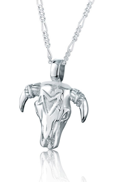 Large Steer Skull Pendant Necklace – The Cord Gallery