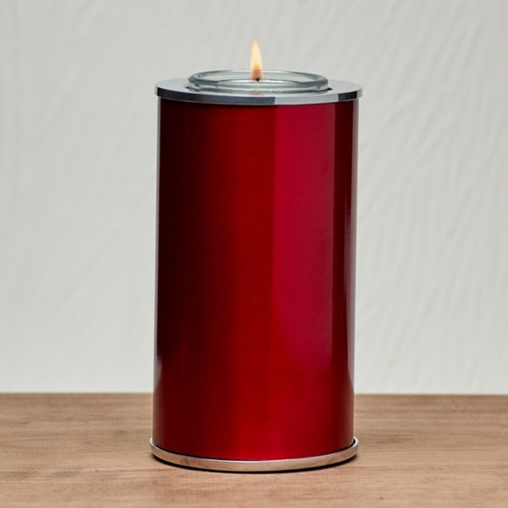 Crimson Tealight Memory Keepsake Candle Cremation Urn