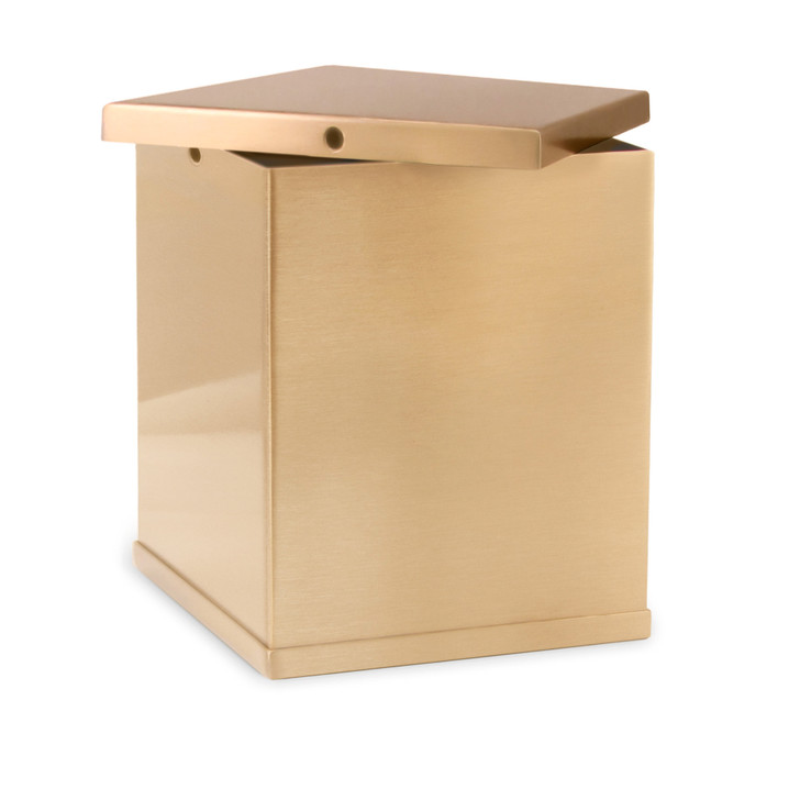 Cross Bronze Overlap Top Cremation Urn
