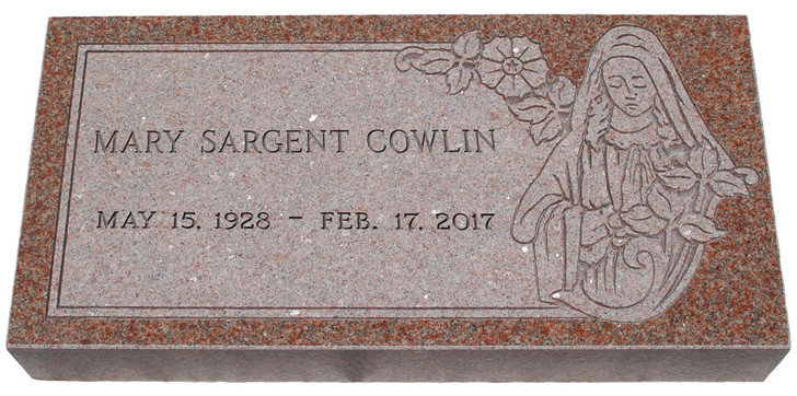 Design Your Own North American Pink Granite Cemetery Grave Marker