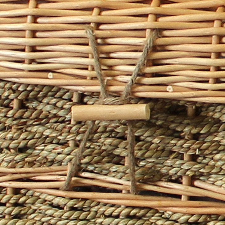 6' 5" Eco Friendly Woven Seagrass Casket