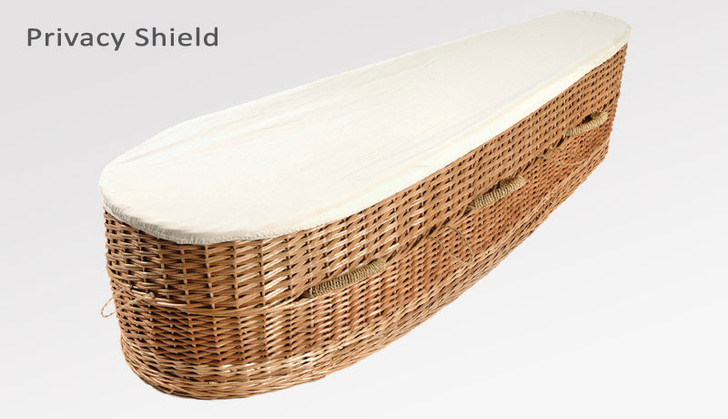 5' 9" Eco Friendly Woven Willow Casket