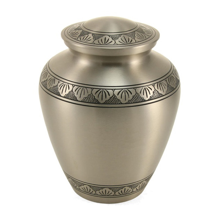 Elite Athena Pewter Brass Cremation Urn - Engravable