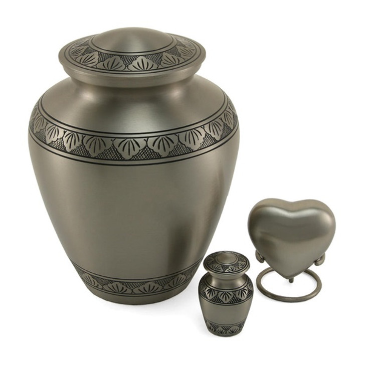 Elite Athena Pewter Brass Cremation Urn - Engravable