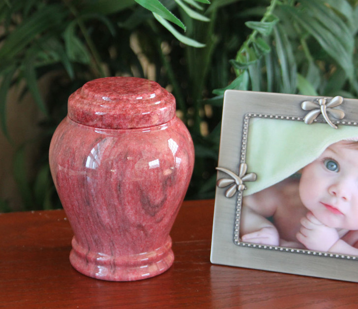 Embrace Red Keepsake Cremation Urn