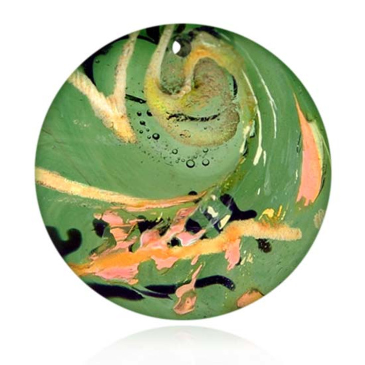 Emerald Cremains Encased in Glass Cremation Sun Catcher