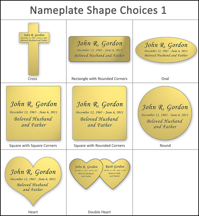 Personalized Nameplate - Choose Style, Color and Size