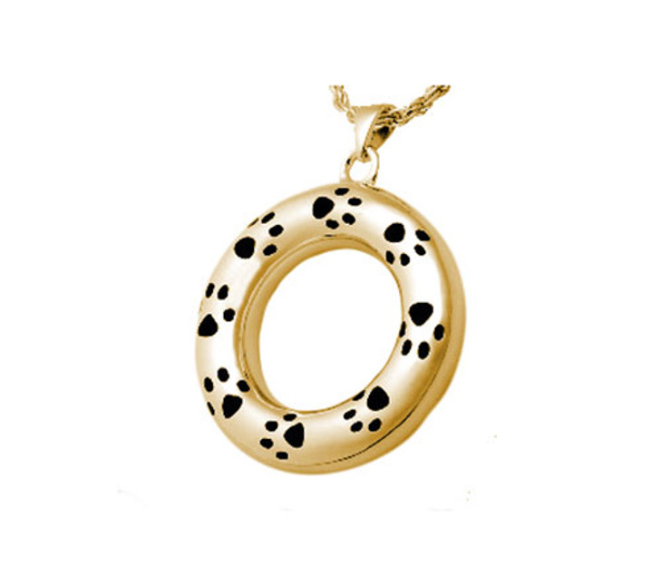 Eternity Pet Cremation Jewelry in Solid 14k Yellow Gold or White Gold