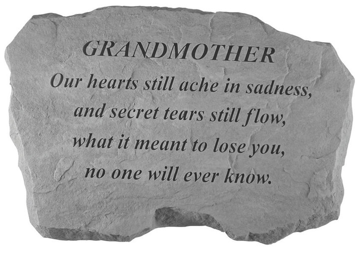 Family Memorial - Grandmother - Our Hearts Still Ache - Memorial Garden Stone