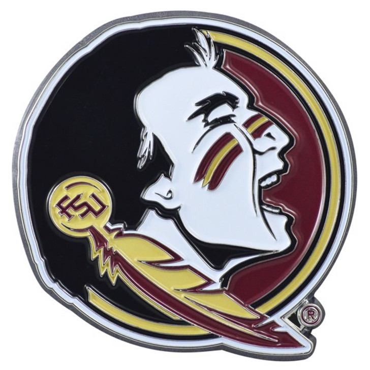 Florida State Aluminum Embossed NCAA College Logo Emblem