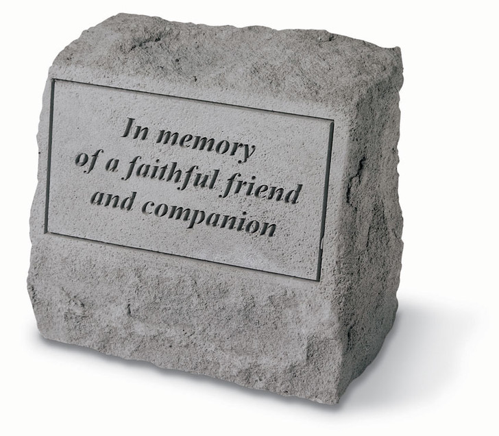 Garden Accents - In Memory - Headstone With Urn - Memorial Garden Stone
