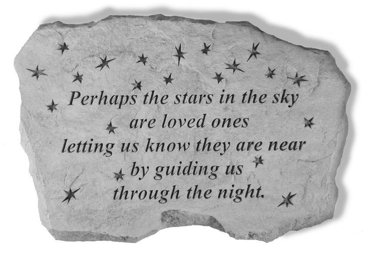 Garden Accents - Perhaps The Stars - Memorial Garden Stone