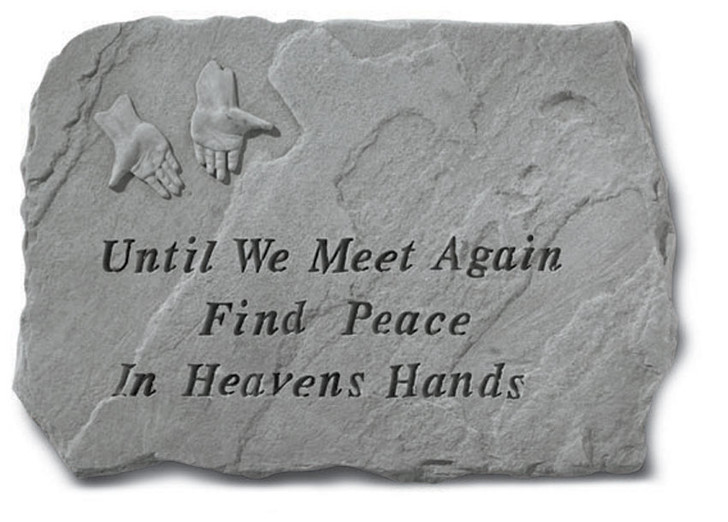 Garden Accents - Until We Meet Again - Memorial Garden Stone